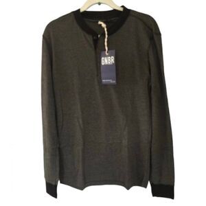 🆕 Grin & Bear Men’s Henley Long Sleeve Shirt size L